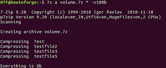 Verdichtung von Volumina