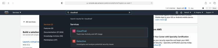 CloudTrail durchsuchen