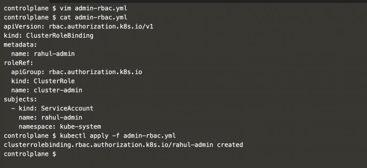 Eine ClusterRoleBinding erstellen
