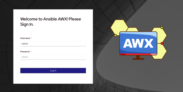 Ansible AWX Anmeldung