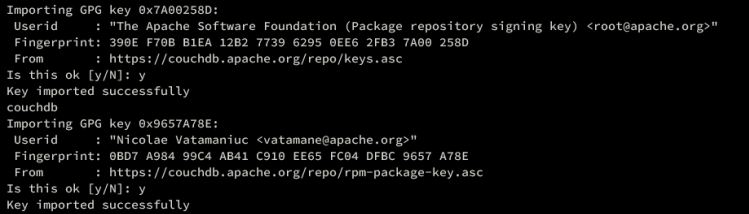 gpg-Schlüssel importieren