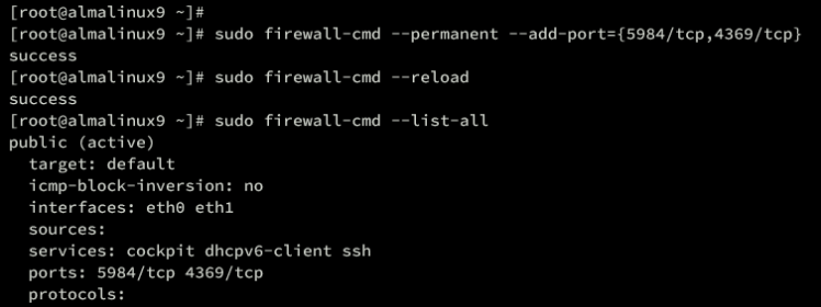 firewalld einrichten