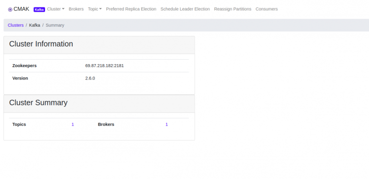 Apache Kafka Thema hinzufügen