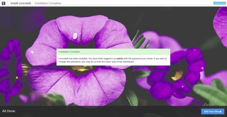 Installation komplett