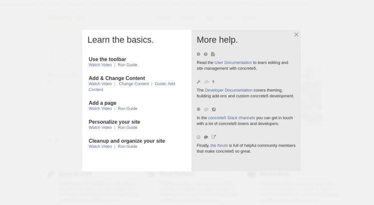 Erste Schritte mit Concrete 5