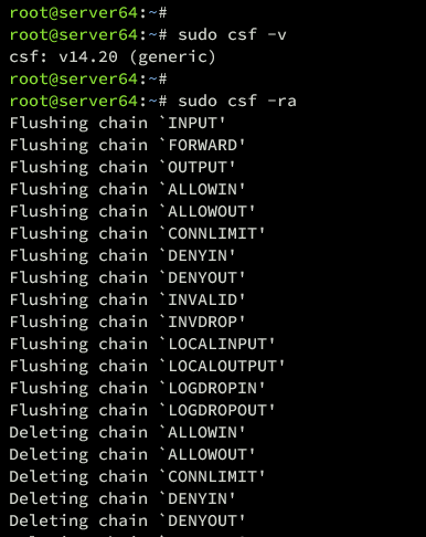 csf verifizieren und neu starten
