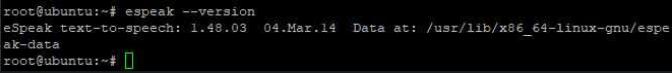 eSpeak Version