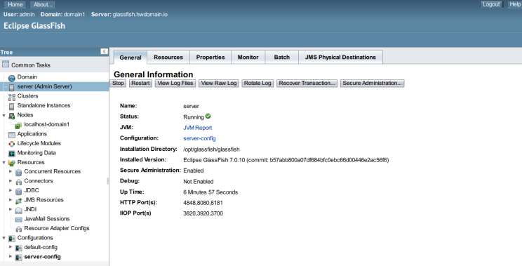 GlassFish Status