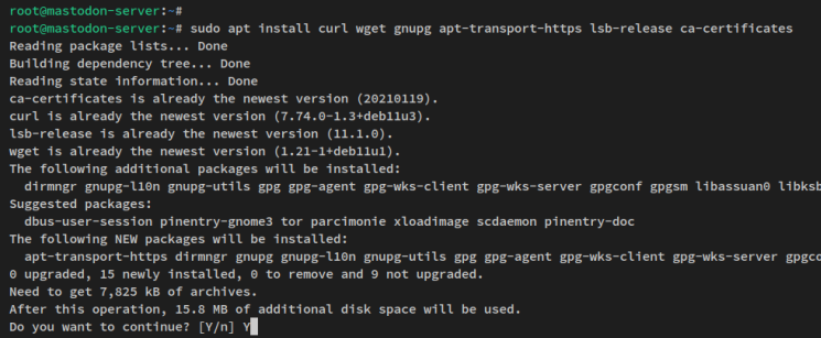 Basispakete installieren