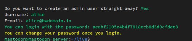 Admin-Benutzer einrichten