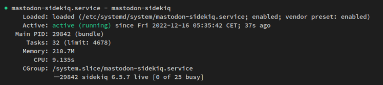 mastodon sidekiq service