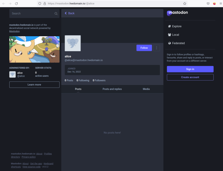 Mastodon Homepage