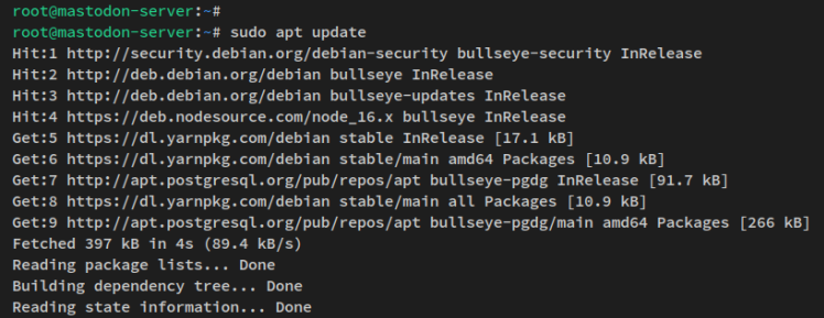 Repo aktualisieren und auffrischen