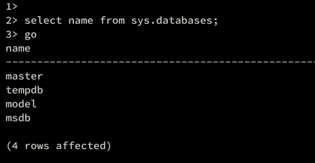 Datenbanken auflisten