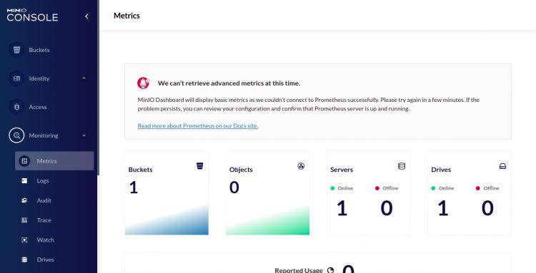 MinIO-Metriken