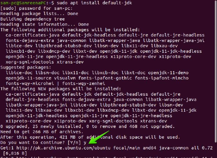 Installation von Java OpenJDK