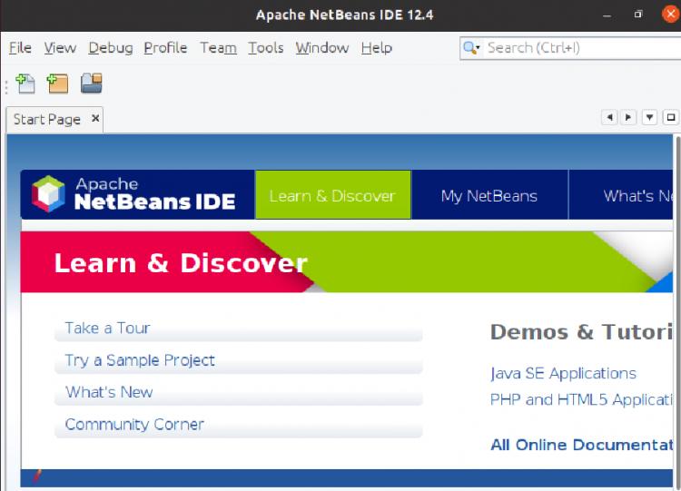 Apcahe netbeans IDE Schnittstelle