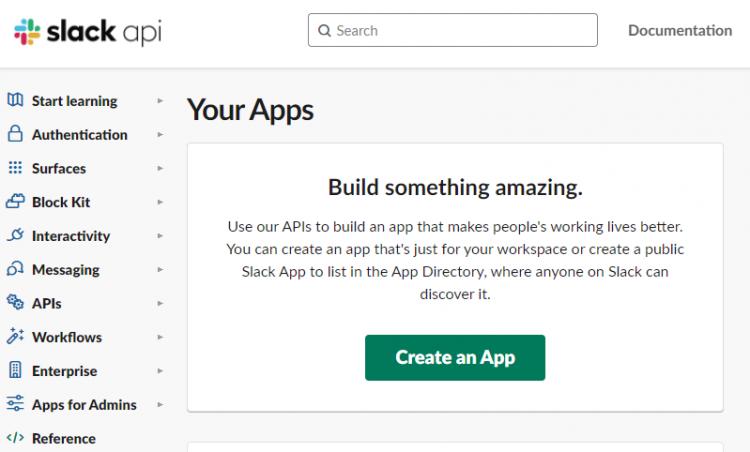 Slack API Apps