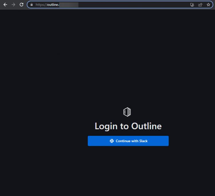 Outline Wiki Login Page