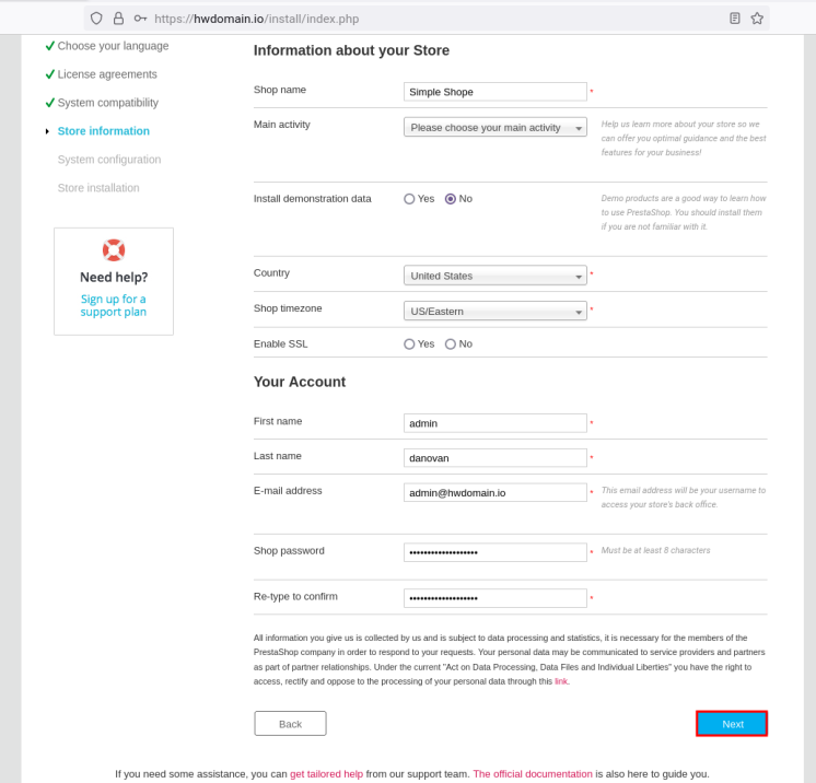Konfigurationen speichern