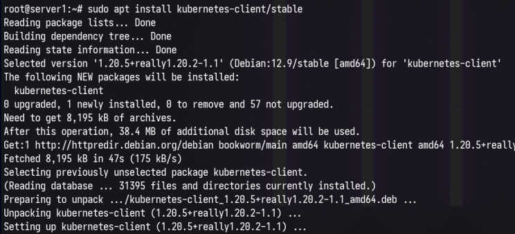 kubectl installieren