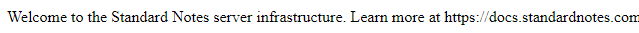 Standard Notes URL home