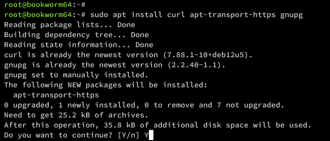 Basisdepots installieren