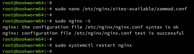 nginx-Einrichtung