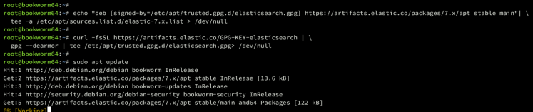 Repo elasticsearch hinzufügen