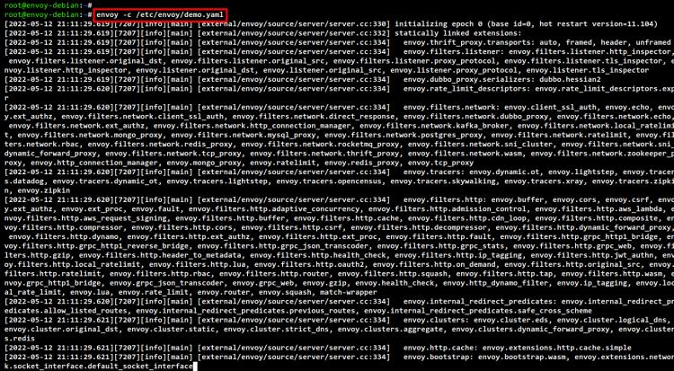 Laufender Envoy-Proxy