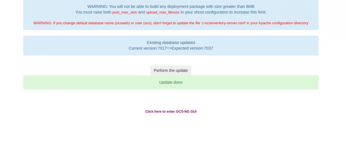 Update durchgeführt