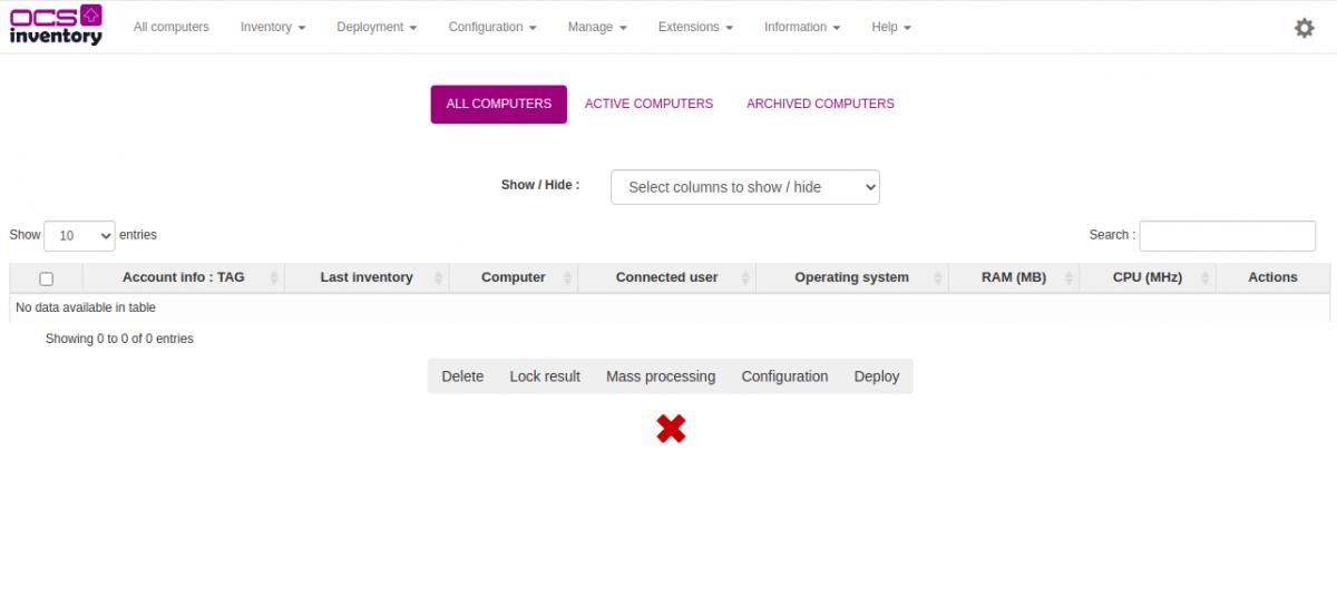 Inventar hinzufügen