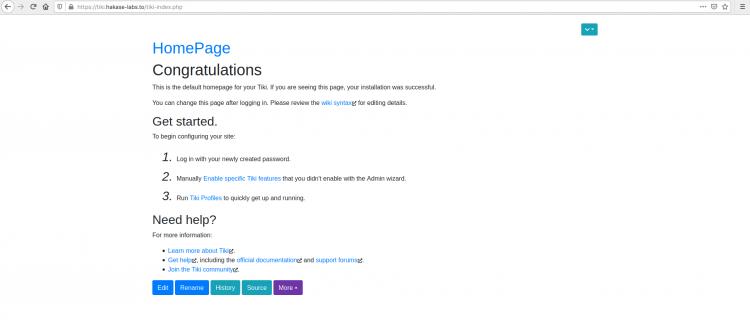 TikiWiki Default Index