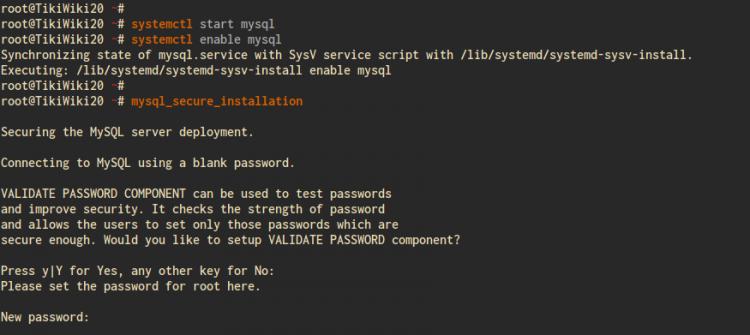 MySQL Root-Passwort mit dem Dienstprogramm mysql_secure_installation einrichten