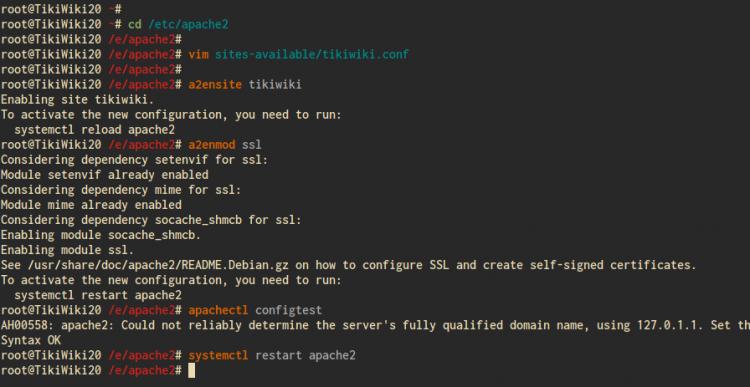 Einrichten eines virtuellen Apache-Hosts für TikiWiki