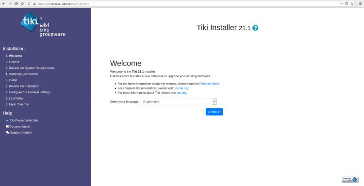 TikiWiki-Installationsprogramm