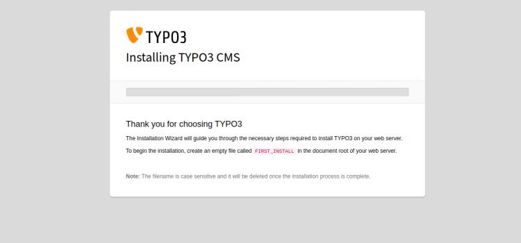 Typo3-Installation