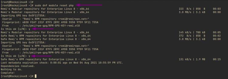 gpg Schlüssel akzeptieren Remi Repository