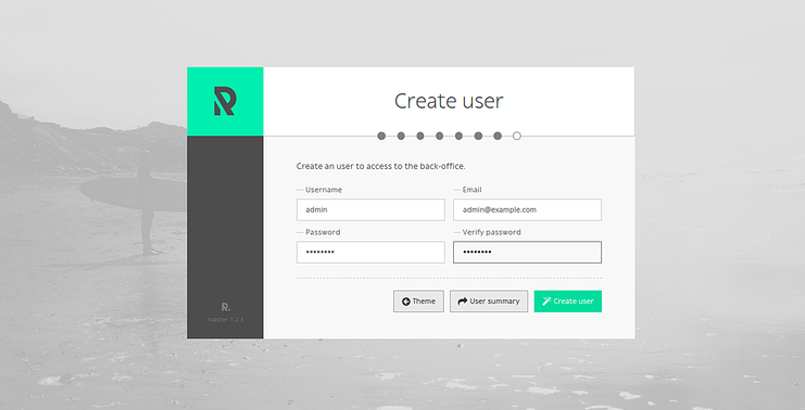 Admin-Benutzer anlegen