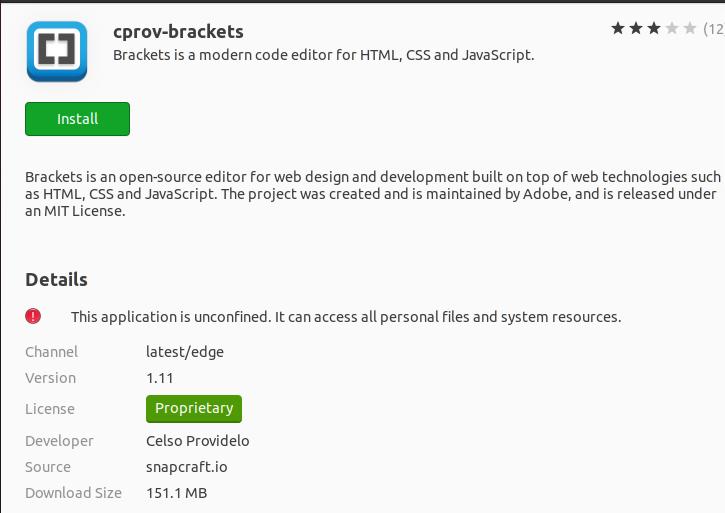 Brackets Editor .deb Paket