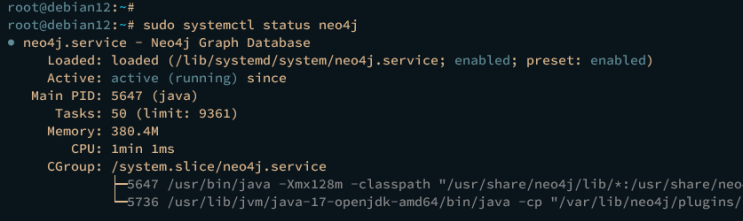 neo4j-Dienst überprüfen