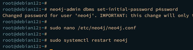Erstkonfiguration neo4j