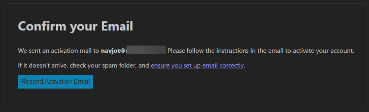 Diskurs E-Mail bestätigen