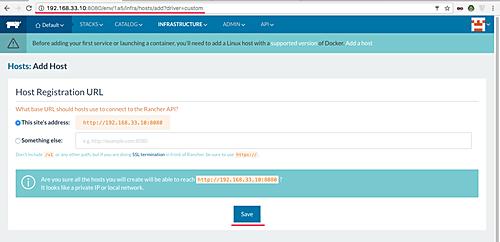 URL der Host-Registrierung