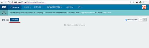 Host zum Rancher hinzufügen