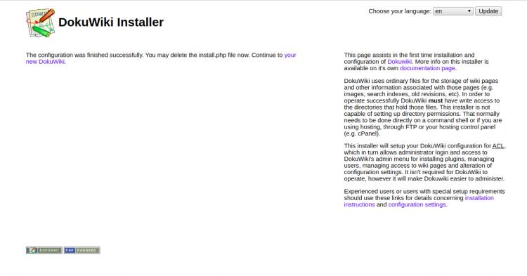 Fertige Konfiguration