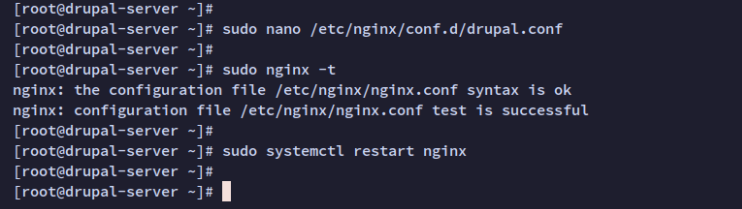 nginx drupal einrichten
