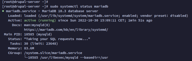 mariadb prüfen