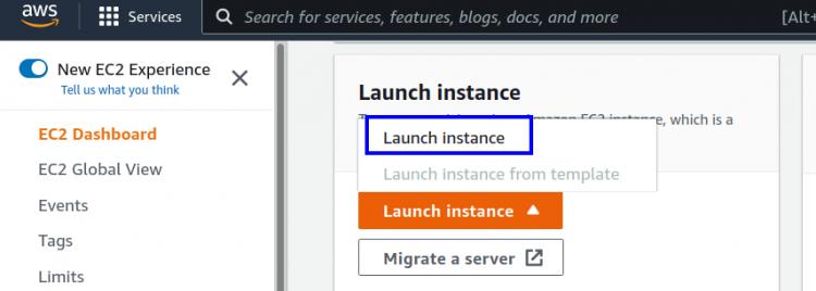 Starten der EC2-Instanz
