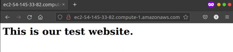 Den Webserver testen